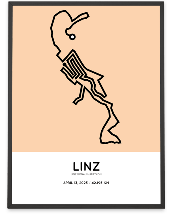 2025 linz donau marathon parcours print