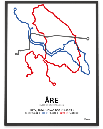 2024 swedeman xtreme triathon course poster