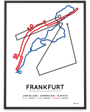 2025 Ironman Frankfurt Sportymaps poster
