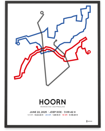 2025 ironman 5150 westfriesland hoorn parcours poster