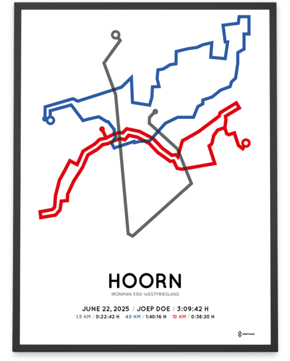 2025 ironman 5150 westfriesland hoorn parcours poster