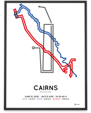 2025 ironman cairns routemap print