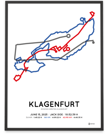 2025 ironman klagenfurt course poster